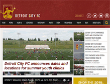 Tablet Screenshot of detcityfc.com